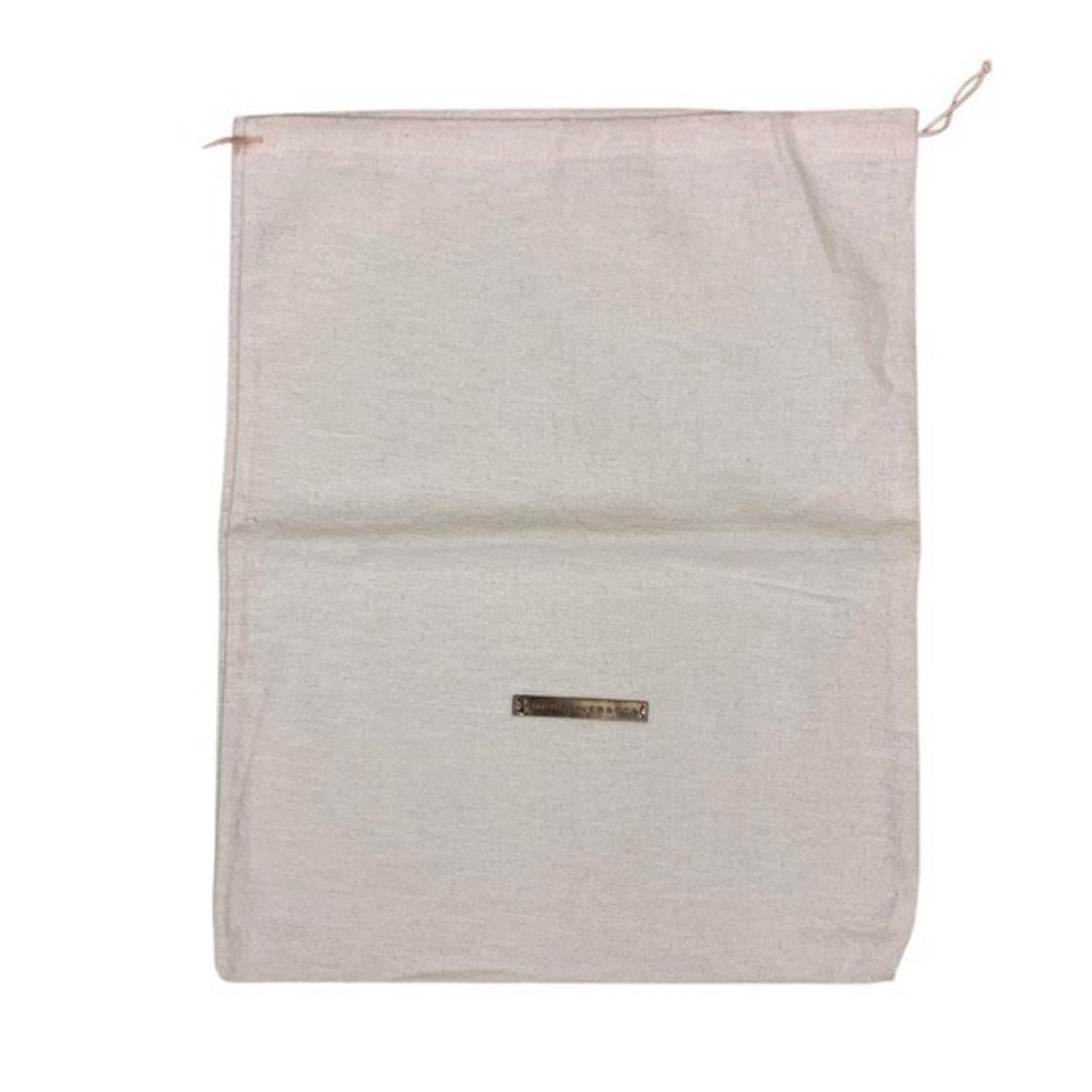 Sophia Webster Designer Shoe Dust Bag Beige Canvas Drawstring Storage Pouch